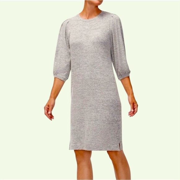 Chicos Zenergy Soft Essentials Knee-Length Sweater Tunic Casual Lounge Dress - Picture 8 of 13